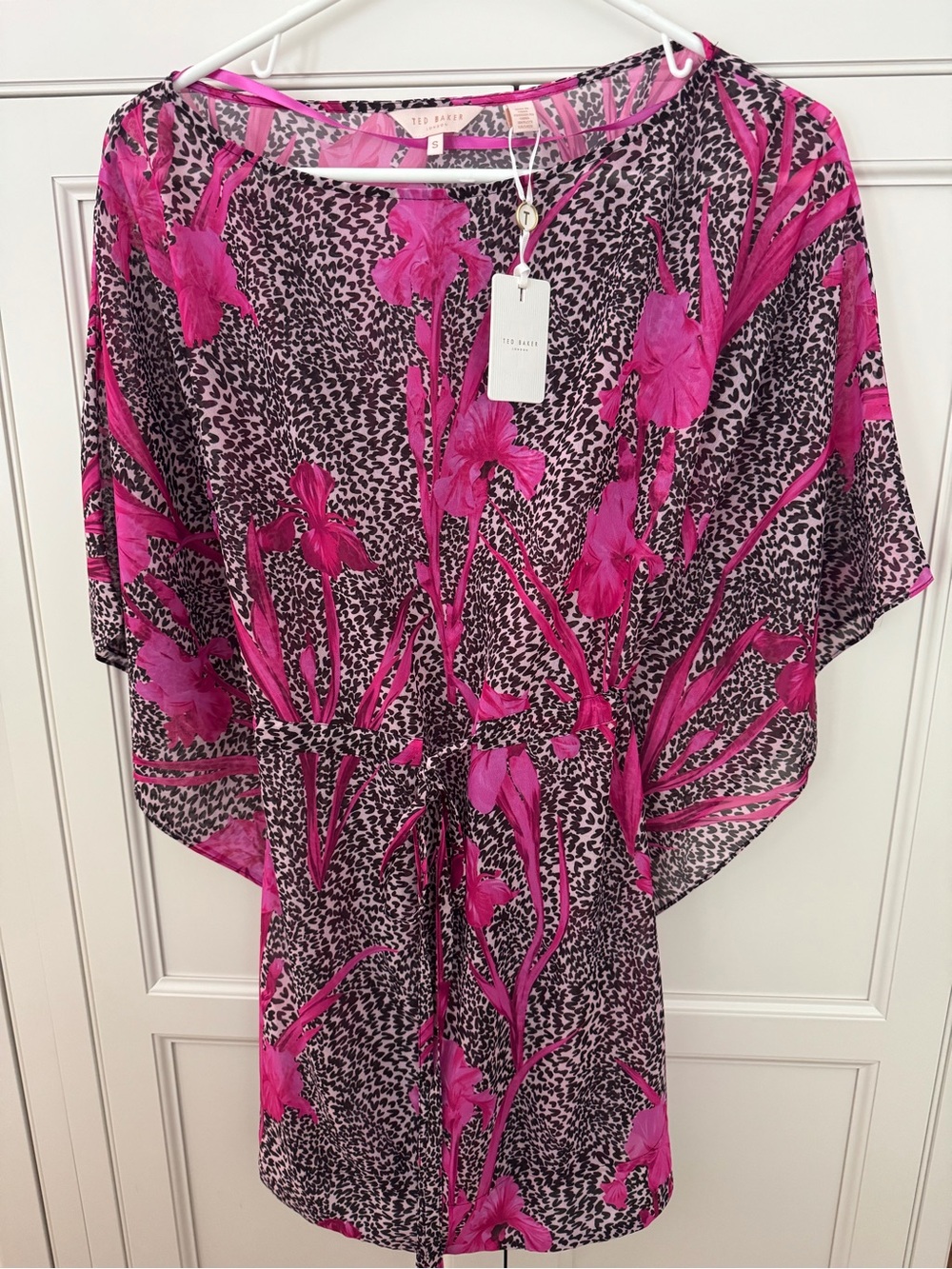 Ted Baker Pink Floral Printed Giisell coverup